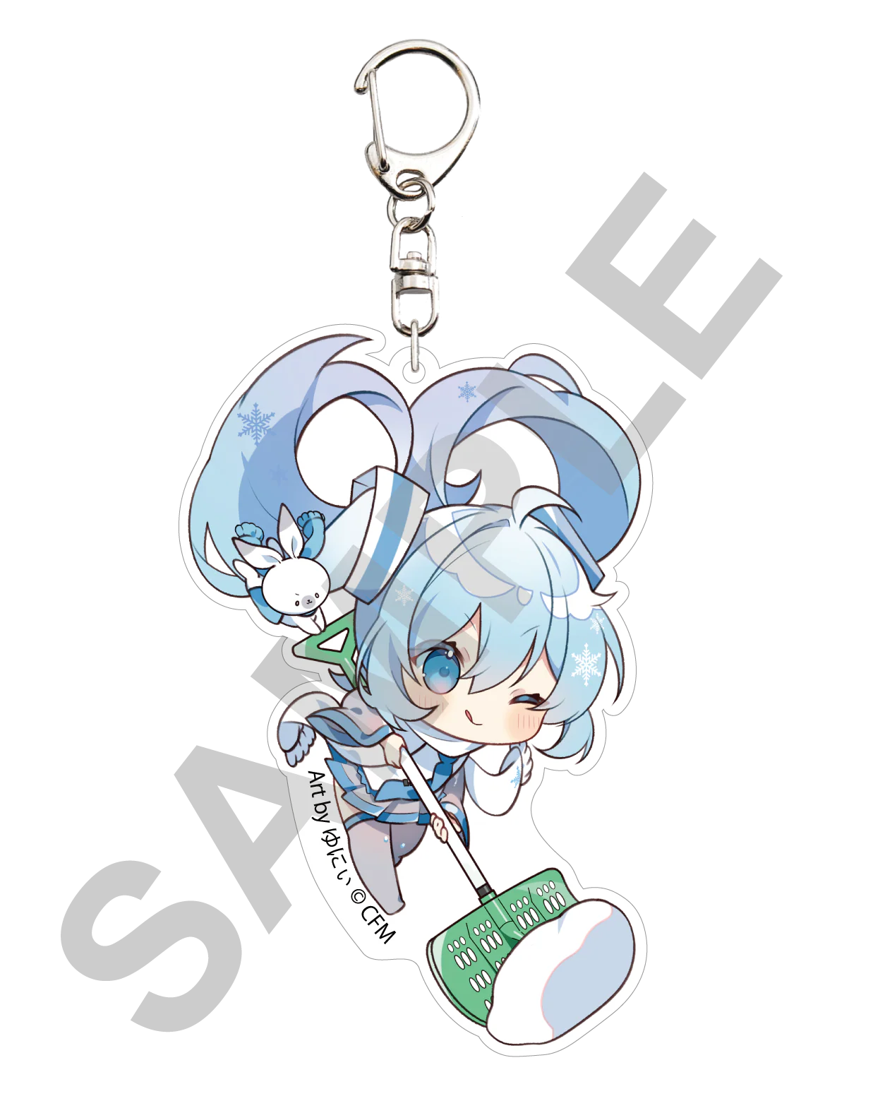 [VOCALOID] Snow Miku X HiroHako / Acrylic Keychain Hirosaki Snow Shoveling Art by Yuni