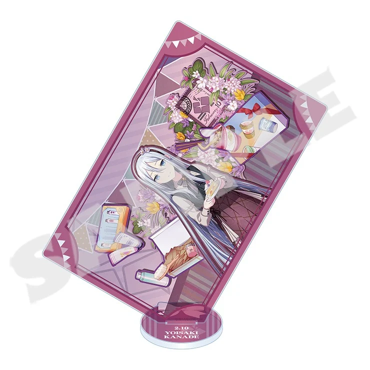 (Goods - Acrylic Stand) Hatsune Miku: Colorful Stage! Anniversary/Birthday Art 2022-2023 Card-shaped Acrylic Stand Kanade Yoisaki
