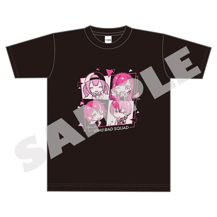 (Goods - Shirt) Hatsune Miku: Colorful Stage! T-shirt vol. 2 Vivid BAD SQUAD L Size