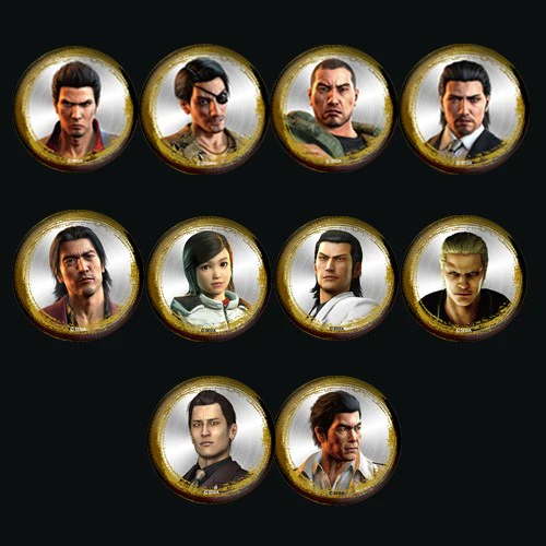 (Goods - Badge) Yakuza: Like a Dragon Metal Button Badge Collection vol. 1 (Blind Box -Single)