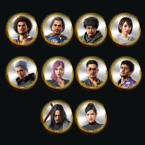 (Goods - Badge) Yakuza: Like a Dragon Metal Button Badge Collection vol. 2 (Blind Box -Single)
