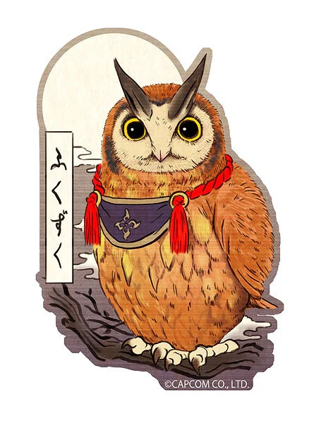 [Monster Hunter] CAPCOM x B-SIDE LABEL Sticker Fukuzuku Ukiyo-e