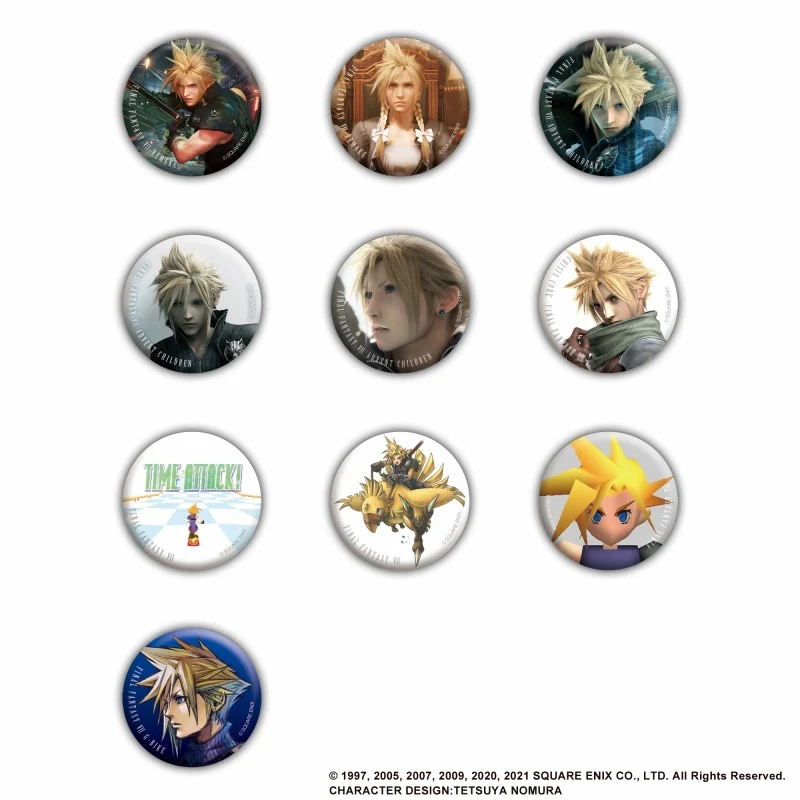 [Final Fantasy] Button Badge Collection Cloud Strife vol. 2 (Blind Box -Single) - Image 3