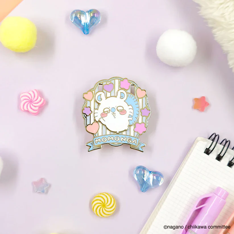 (Goods - Badge) Chiikawa Pin Badge Momonga - Image 2