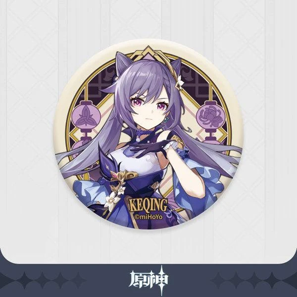 [Genshin Impact] Chara Can Badge Liyue Harbor KEQING