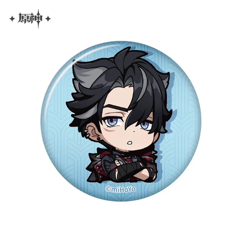 [Genshin Impact] Chibi Badge Wriothesley