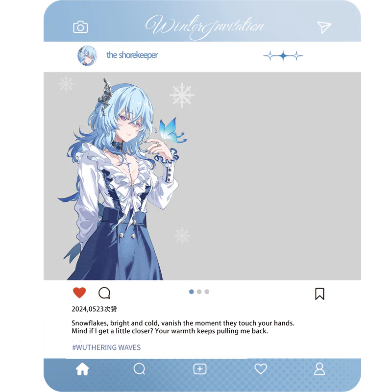 [Wuthering Waves] Winter Invitation Clear Card / The Shorekeeper