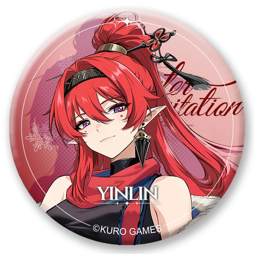 [Wuthering Waves] Winter Invitation Button Badge / Yinlin