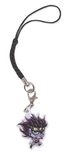 (Goods - Keychain) Jojo's Bizarre Adventures STAR PLATINUM SD METAL CELL PHONE CHARM