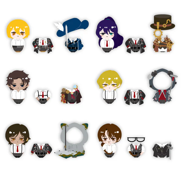(Goods - Badge) LIMBUS COMPANY Petachen Badge Collection (Blind Box -Single) - Image 3