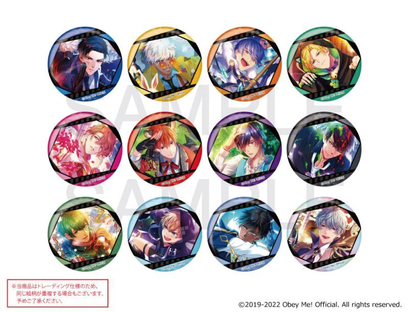 [Obey Me!] mixx garden Card Puchi Colle Metallic Can Badge (Blind Box -Single)