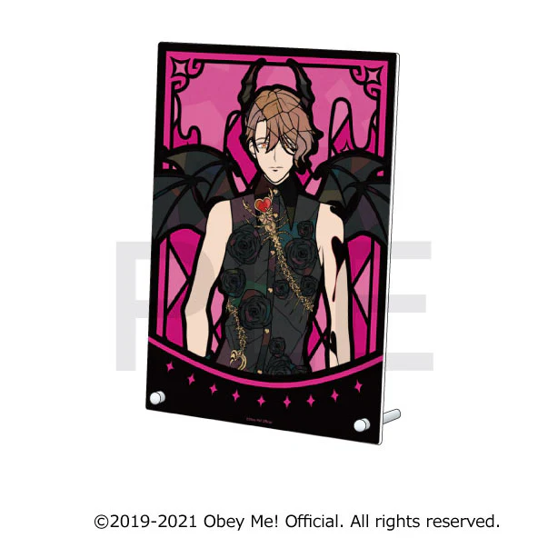 [Obey Me!] Stained Glass Style Acrylic Art Panel Asmodeus - Image 2