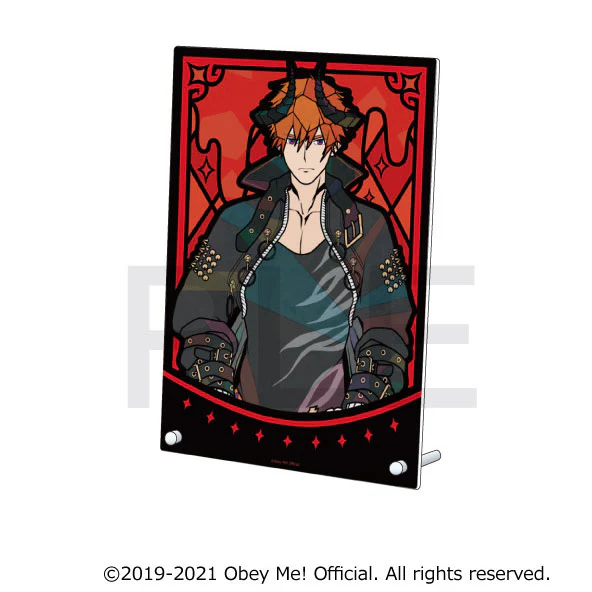 [Obey Me!] Stained Glass Style Acrylic Art Panel Beelzebub - Image 2
