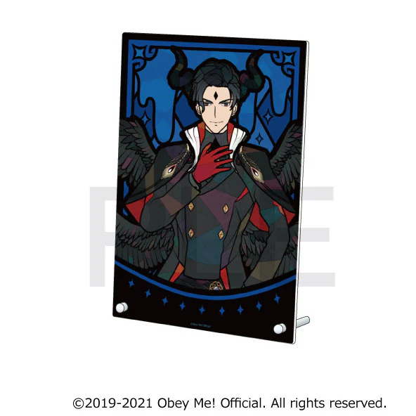[Obey Me!] Stained Glass Style Acrylic Art Panel Lucifer - Image 2