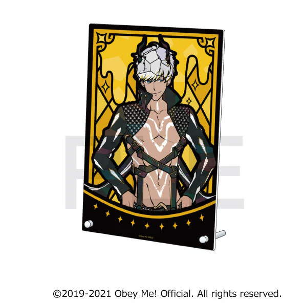 [Obey Me!] Stained Glass Style Acrylic Art Panel Mammon - Image 2