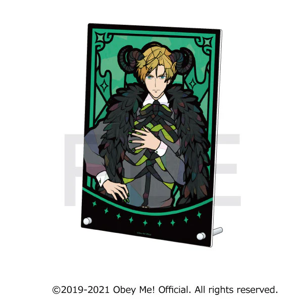 [Obey Me!] Stained Glass Style Acrylic Art Panel Satan - Image 2