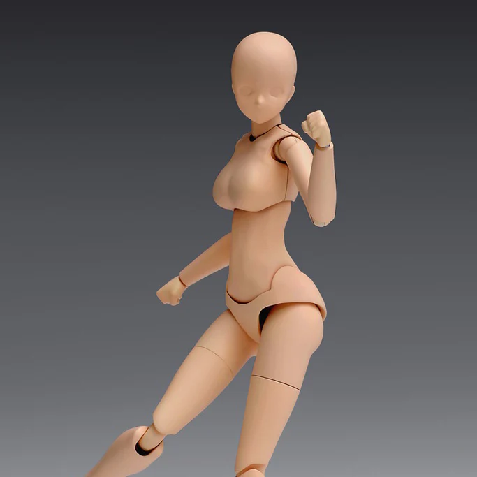 [Original] Movable Body Deluxe Female Light Brown – Art Figure