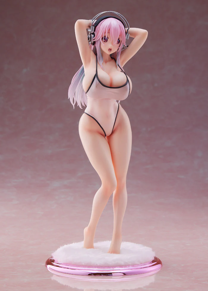 [Super Sonico] Super Sonico White Swimwear Style – 1/7 Scale Figure - Image 4