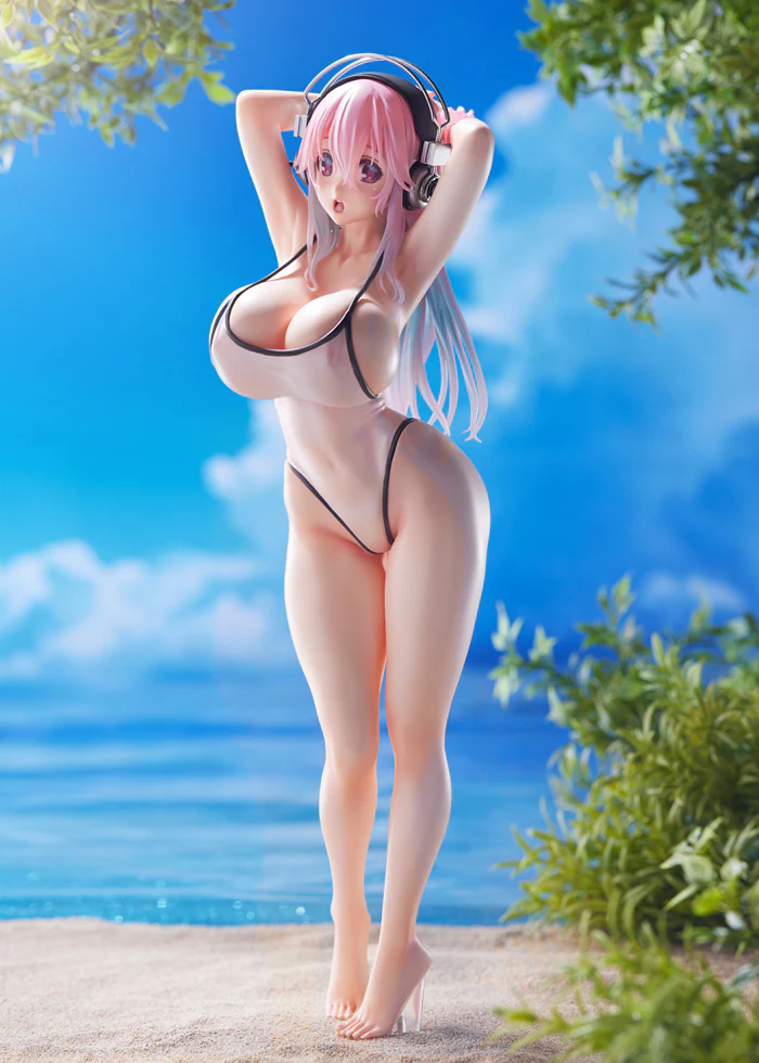 [Super Sonico] Super Sonico White Swimwear Style – 1/7 Scale Figure - Image 8