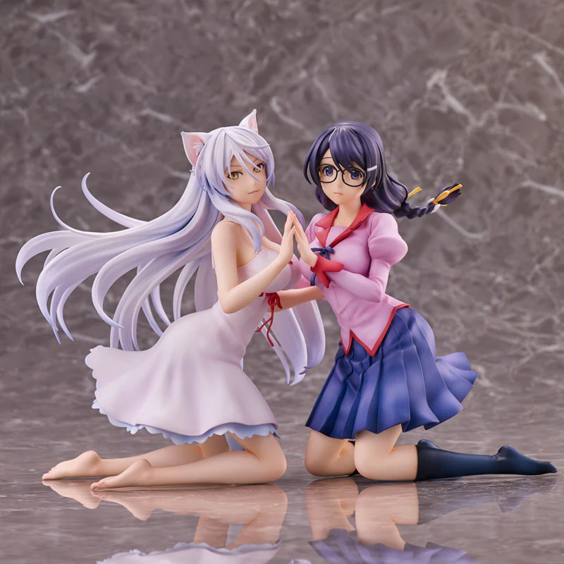 [Nekomonogatari] Tsubasa Hanekawa & the Sawarineko - Figure Set